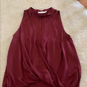NWOT LUSH BURGUNDY TANK TOP BLOUSE